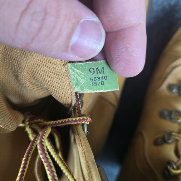 Timberland‎ Wedge Lace Up Boots Tan Suede Womens Size 9M - Picture 8 of 11